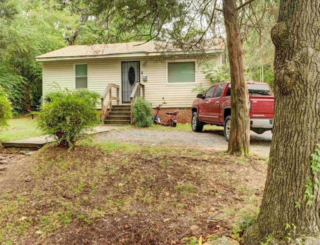 view of ranch-style home