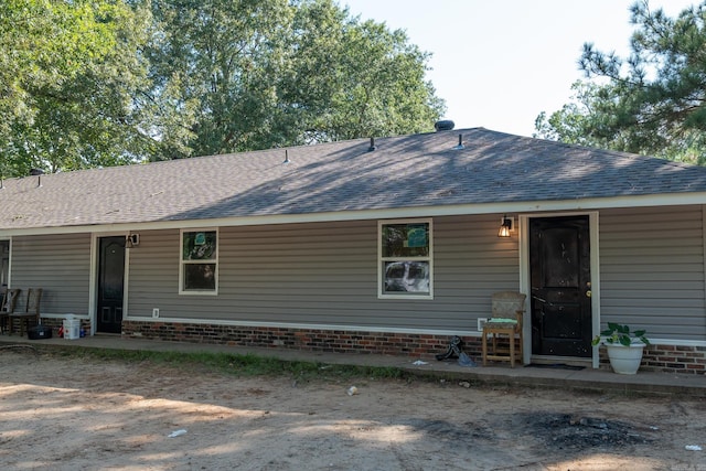 view of rear view of property