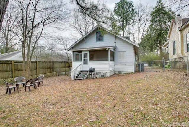 view of rear view of property