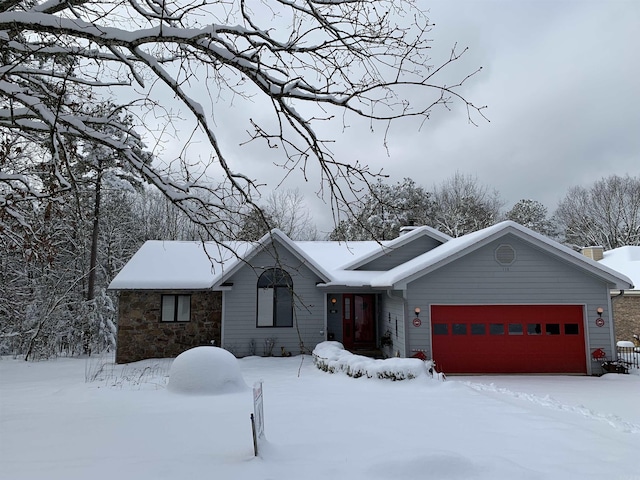 ranch-style house with a garage