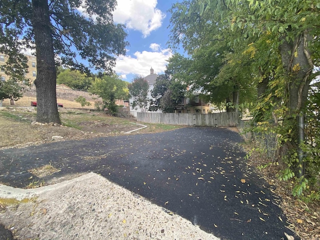 view of road with driveway