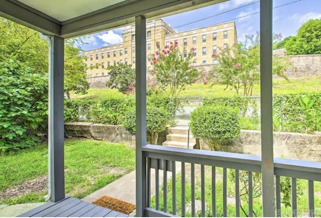 doorway with a wealth of natural light