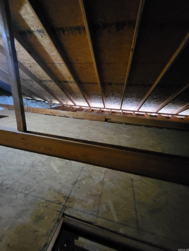 view of attic