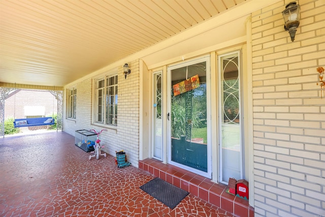 exterior space featuring a porch