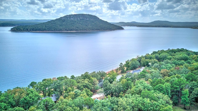 water view with a mountain view