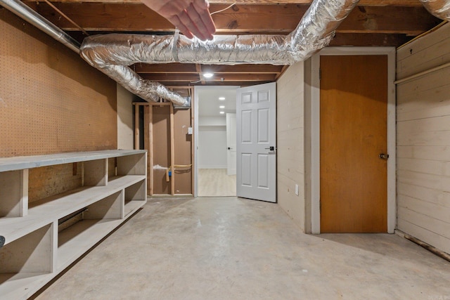 view of basement