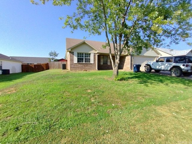 ranch-style house with a front yard