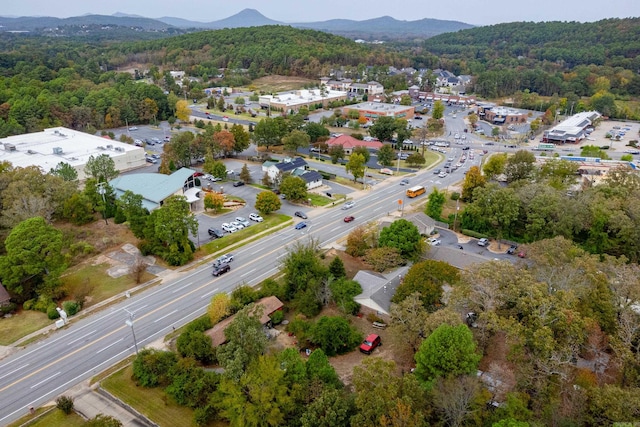 bird's eye view featuring a mountain view