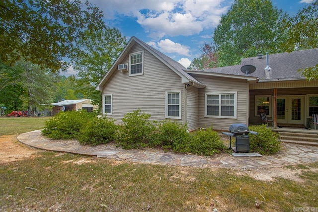 view of property exterior featuring a yard