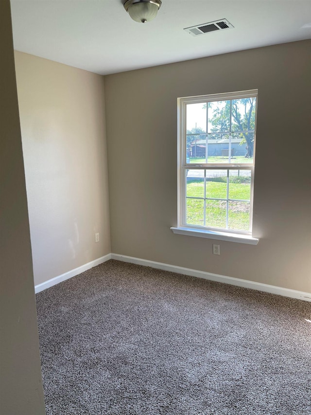 view of carpeted empty room