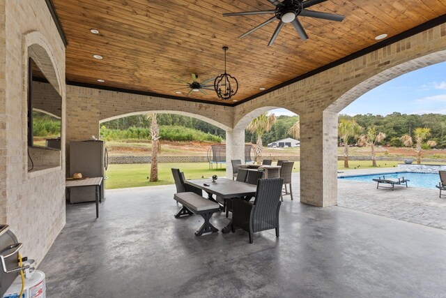 view of pool with a patio