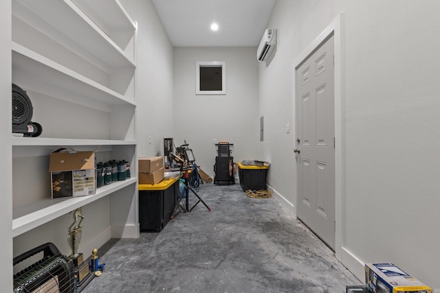 office featuring a wall unit AC