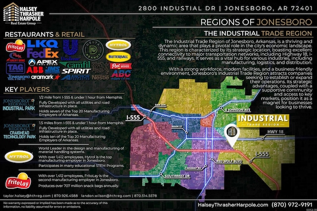 2800 Industrial Dr, Jonesboro AR, 72401 land for sale