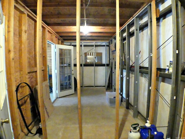 view of basement