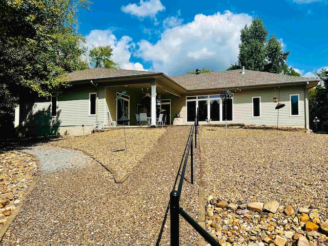 back of property featuring a patio area