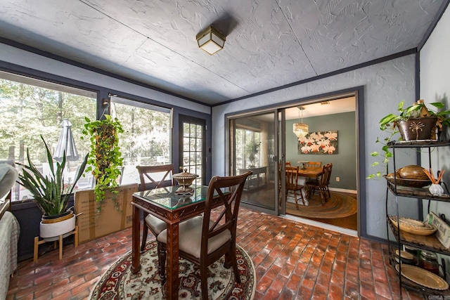 dining room featuring a wealth of natural light