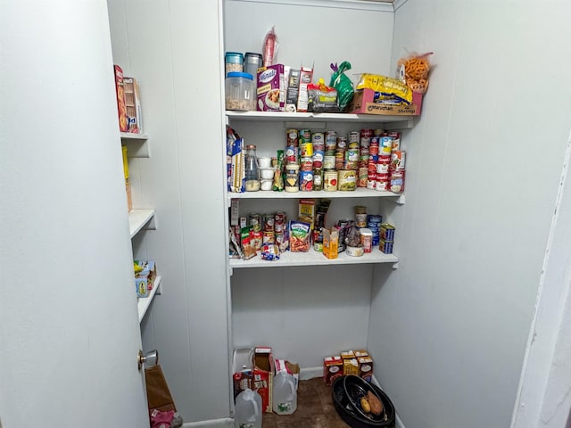 view of pantry