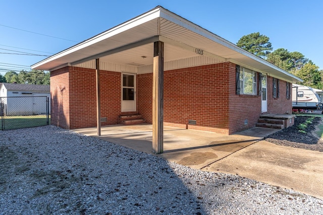 view of back of property