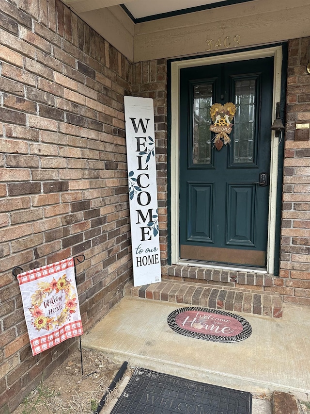 3409 Ramsgate, Fort Smith, AR 72908 - doorway to property featuring brick siding