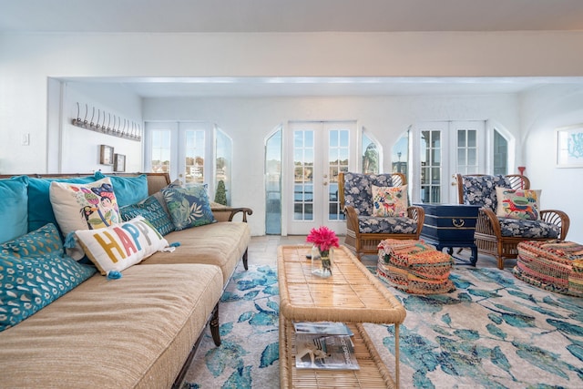 301 Kleinshore # 8, Hot Springs, AR 71913 - living room featuring french doors