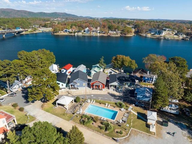 301 Kleinshore # 8, Hot Springs, AR 71913 - aerial view of residential area with a nearby body of water and a pool area