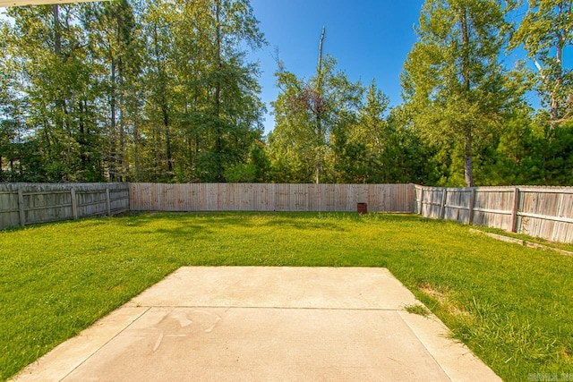 view of yard featuring a patio