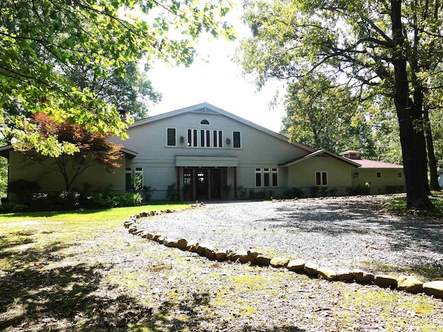 view of rear view of property