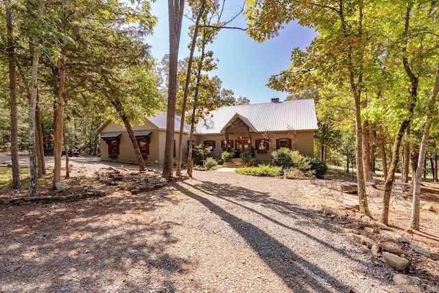 view of front of property with a porch