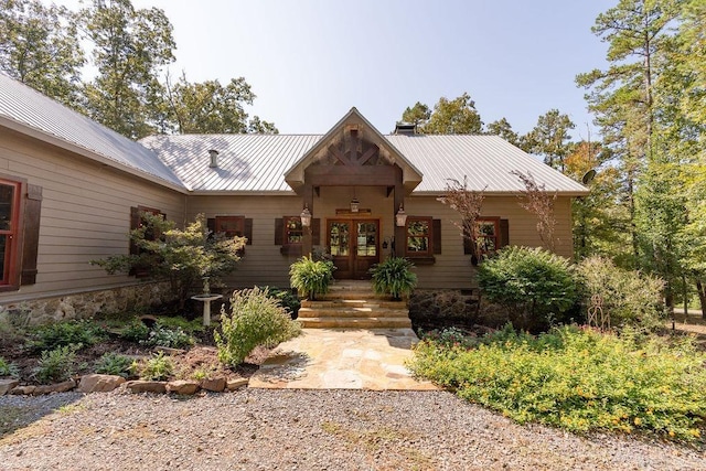 view of front of property with a porch