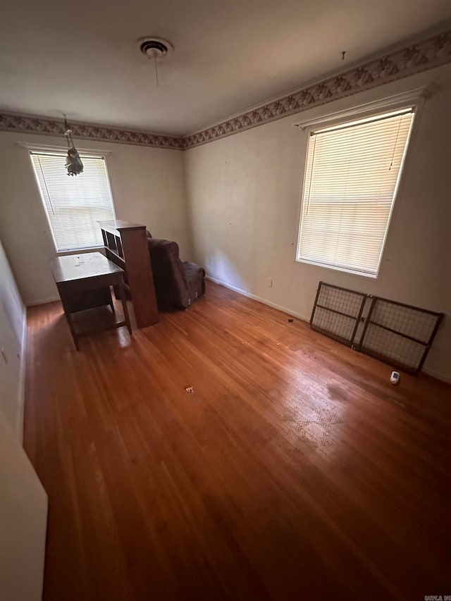 interior space featuring hardwood / wood-style floors