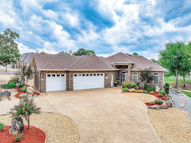 ranch-style house with a garage