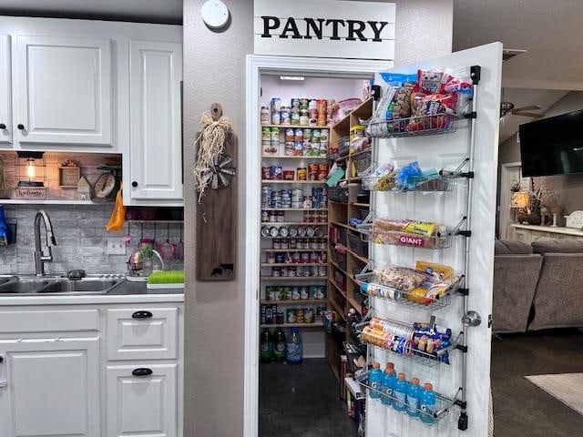 pantry featuring sink