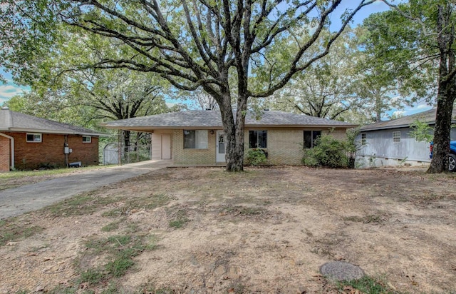 view of ranch-style house