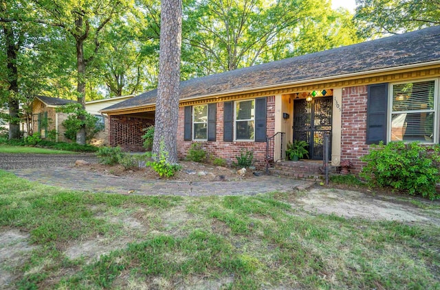 view of ranch-style home