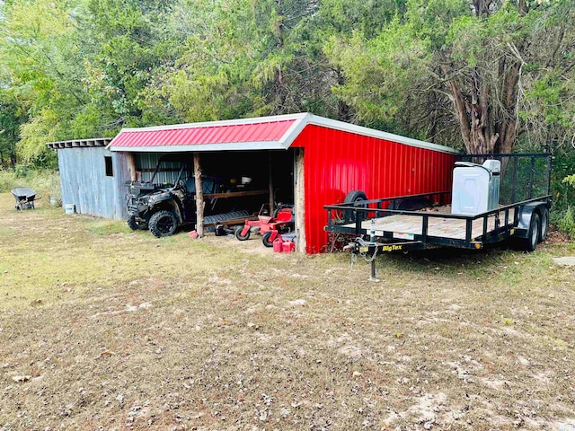 view of outbuilding