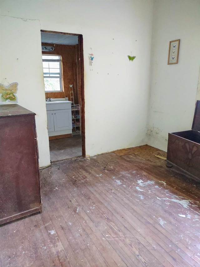 interior space featuring hardwood / wood-style floors