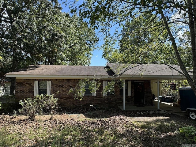 view of ranch-style home