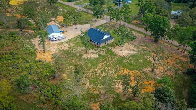 aerial view with a rural view