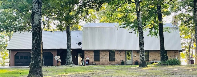 view of building exterior with a garage