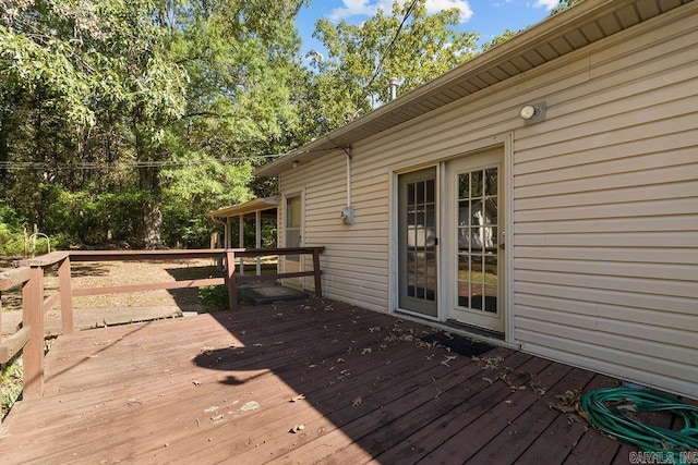 view of deck