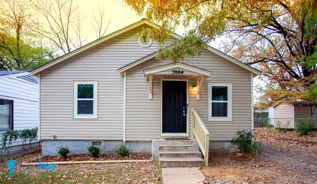 view of bungalow-style house