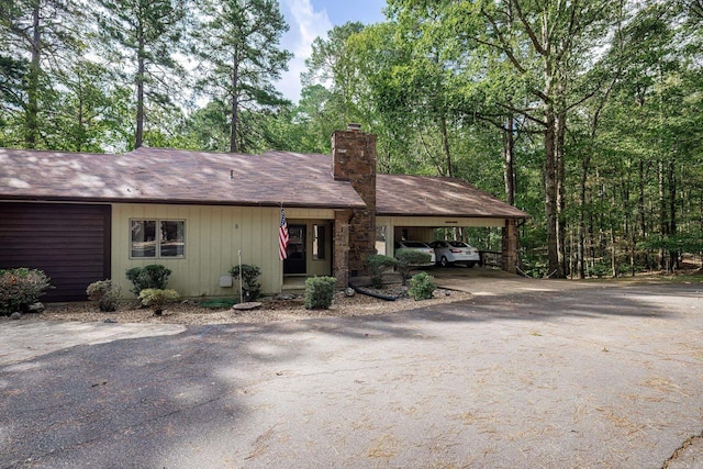 view of ranch-style home