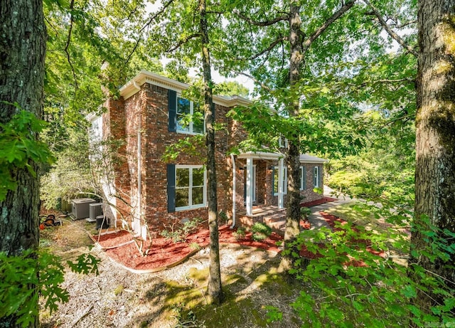 view of front of property with brick siding