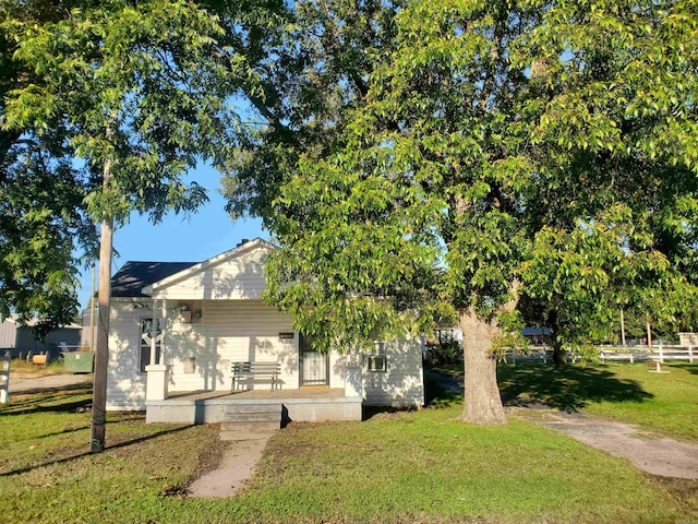 view of community with a lawn