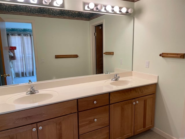 bathroom with vanity