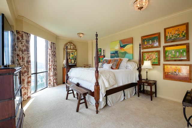1 Treetops Unit & 1103, Little Rock, AR 72202 - carpeted bedroom featuring ornamental molding, multiple windows, and baseboards
