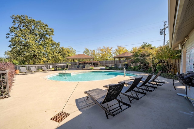 view of pool with a patio