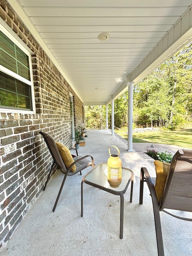 view of patio / terrace featuring a porch