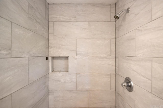 details featuring a tile shower