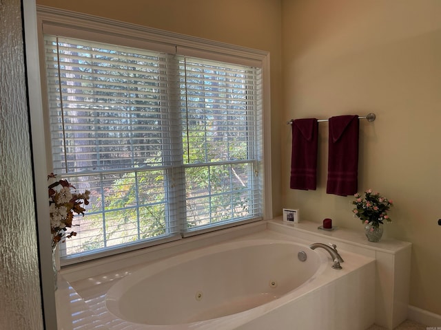 bathroom with a bathtub